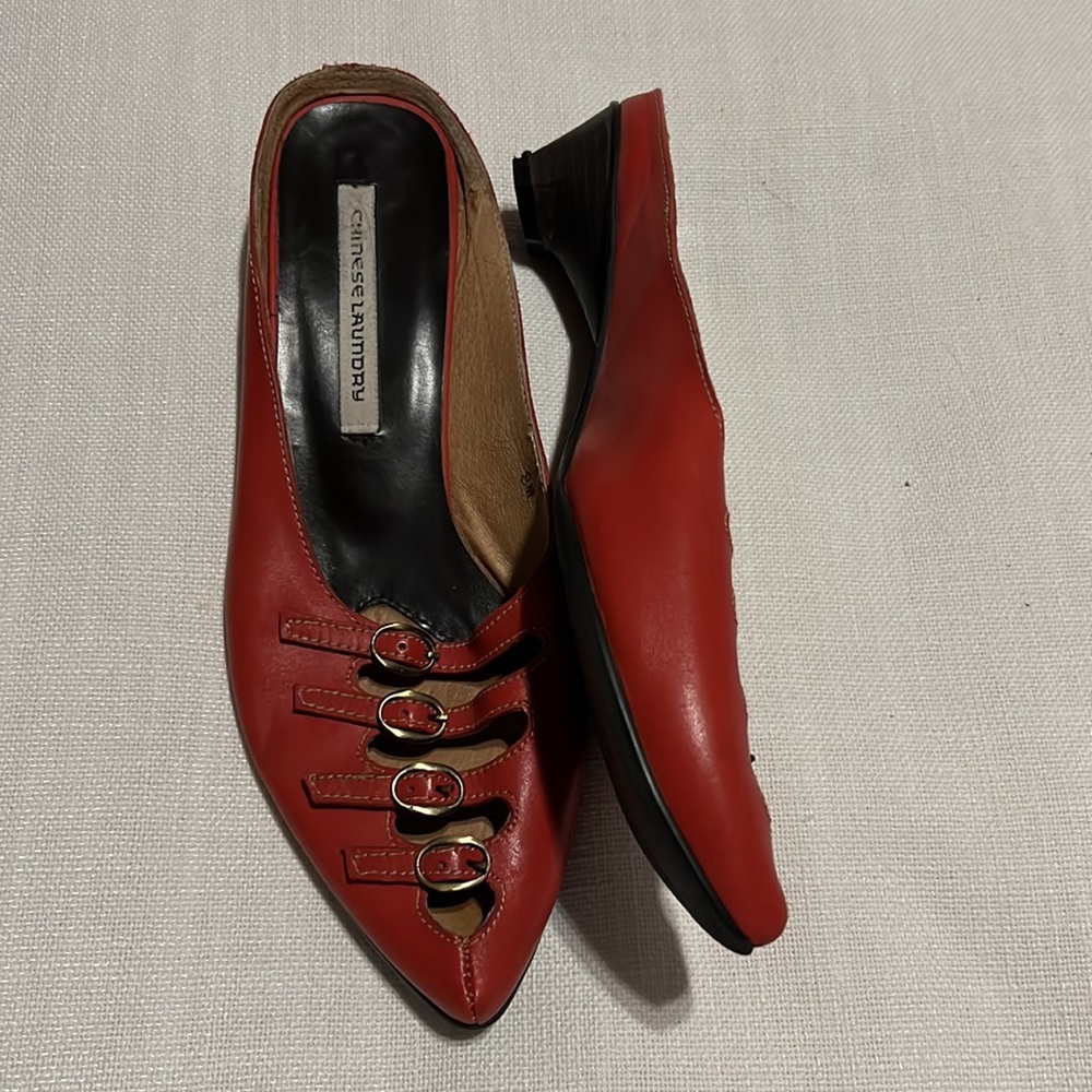Chinese laundry red mules - Picture 5 of 5